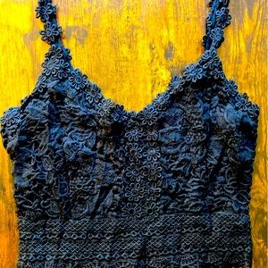 Black lace cami